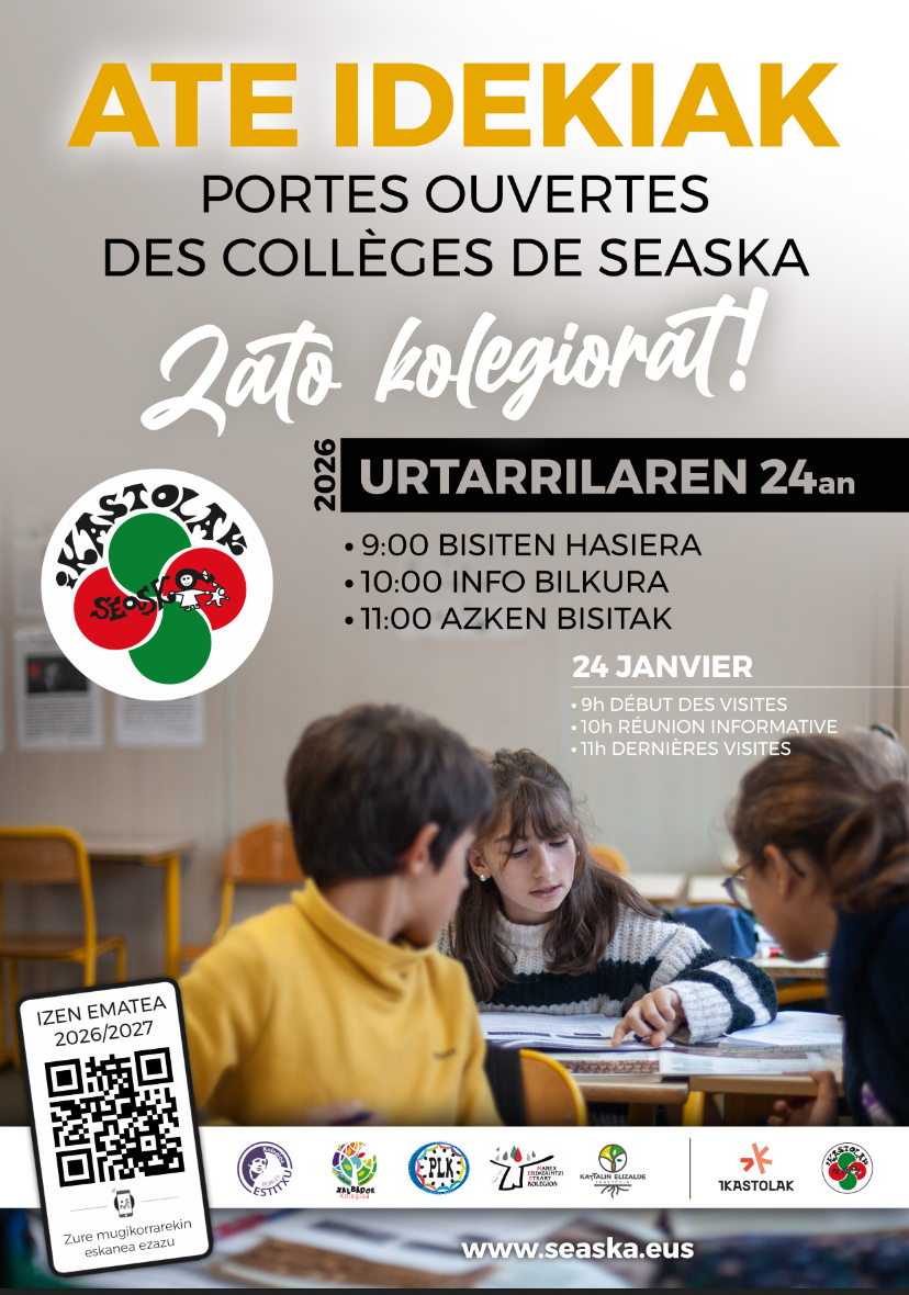 Ate irekitzeen afitxa 2026ko urtarrilaren 24ean.